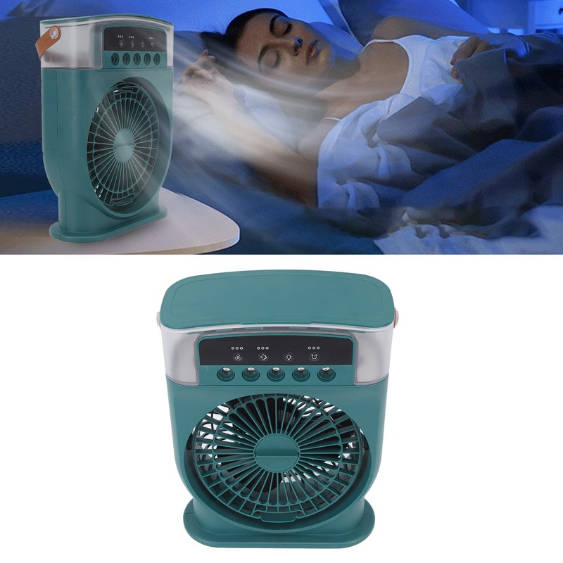 Portable Humidifier Fan with Timer Alarm Function Adjustable 600ml USB