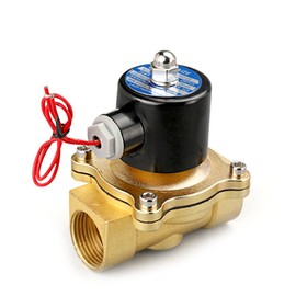 CENPEK Brass Electric Solenoid Valve, 1/2inch 220V Air Valve Normally Colsed for Water Air Gas Fuel Oil