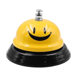 POFET Service Bell Reception Bell Smiley Emoji Table Bell for Restaurant Kitchen Hotel Bars Service Pet