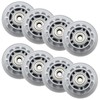 Inline Skate Wheels 64mm, Clear Roller Blade Replacement Wheels with