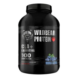 Cla  Carnitina Wild Beard 1kg Pre Entreno Sabores 100 Servs Mora Azul                                                                                 
