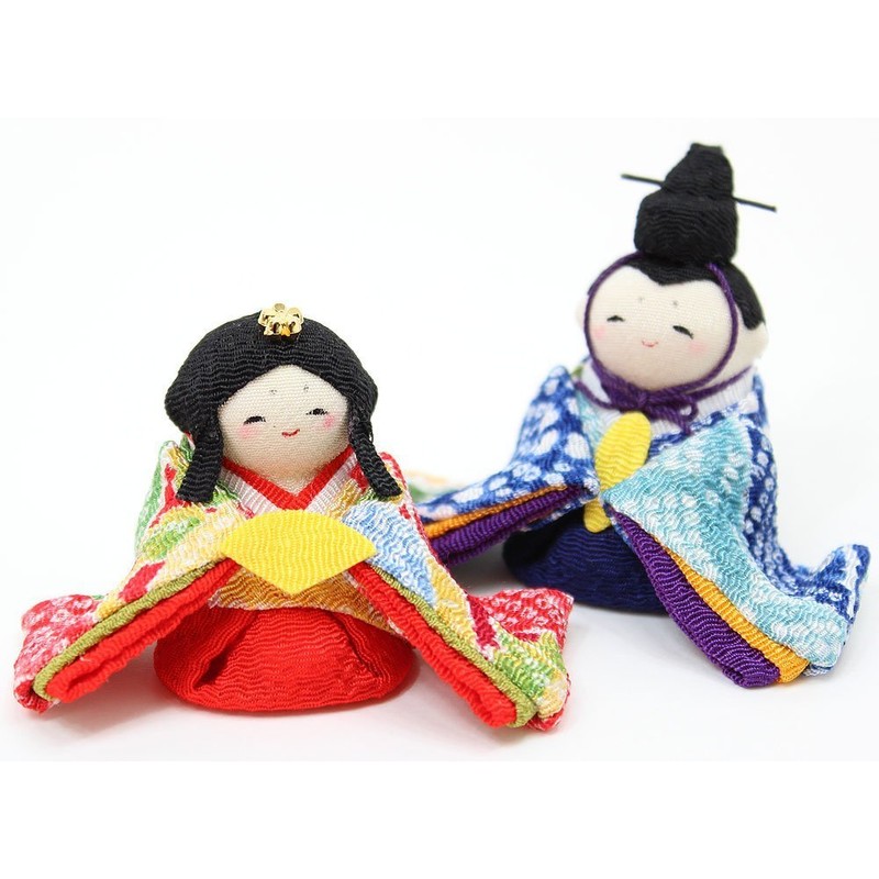 Hanakicho Warabe Hina Dolls, Compact, Mini, Chirimen Crepe, Crafted