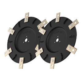 Robotic Lawnmower Blade Plate, 6 Blades, Robotic Lawnmower Blade Disc, Compatible with Mammotion LUBA1 AWD and LUBA2 AWD (up to Year of Manufacture 2024), Two Turntables