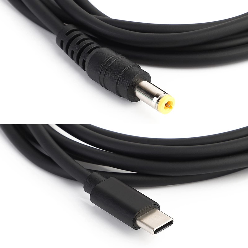 SUPERNIGHT 5,5x2,5mm DC zu Typ C USB-C Eingangskabel für Laptop