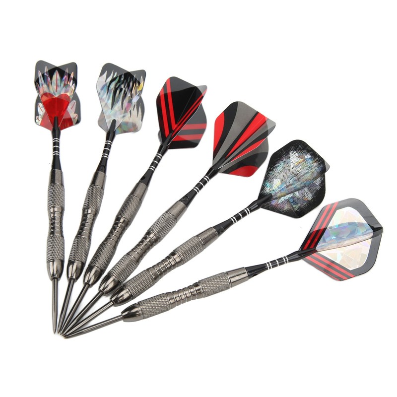 12Pcs Dart Set Stainless Steel Tip Anti Fall Competitive Entertaining