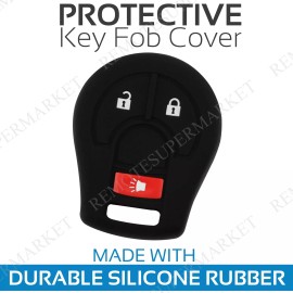 RemoteSuperMarket Key Fob Cover For 2009 2010 2011 2012 2013 2014 Nissan Rogue Remote Case Skin