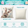 FUYUCHEN Happy Easter Pillow Covers 18x18 Inch Set of 4