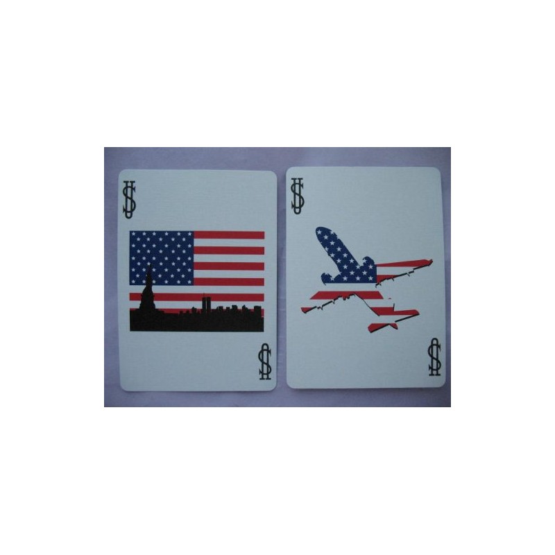 USPC Bicycle Red, White and Blue Series 5 Circle Design
