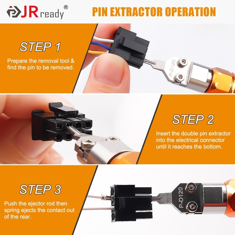 JRready ST5262 2Pcs Molex Micro Fit Extractors Microfit Terminal Release