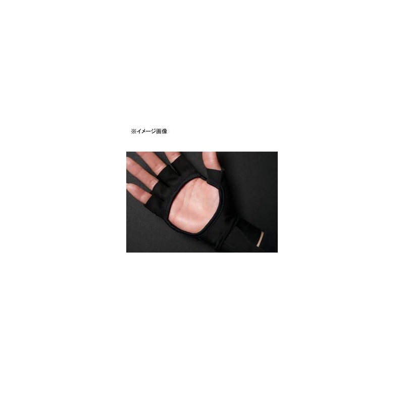 JACKALL Cooling UV Protection Gloves, L, Black
