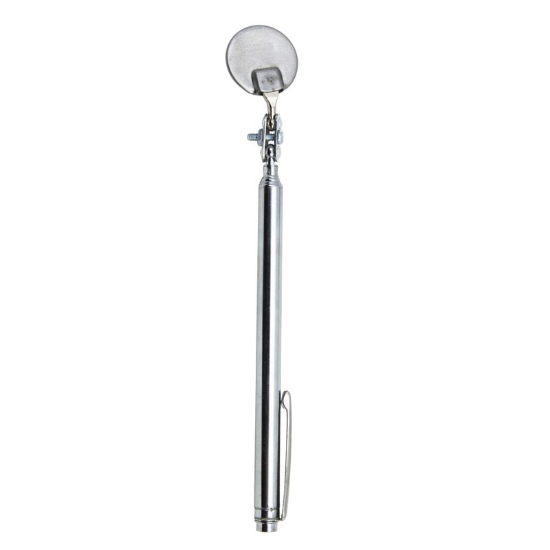 Ullman A-2T Circular Telescoping Pocket Inspection Mirror, 7/8" Diameter, 4-1/2"
