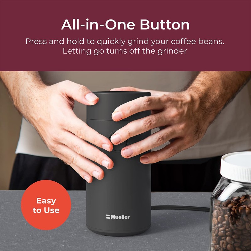 MuellerLiving Electric Coffee Grinder for Spice, Nut, Herbs and Coffee