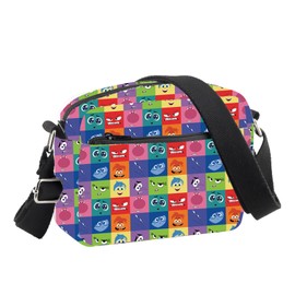 PLITI Inside Cartoon Movie Gift Emotions Group Gift For Anger Fear Joy Disgust Sadness Envy Anxiety Fans Crossbody Bag (Cartoon 8 emotion CBU)