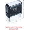 stampexpression - Tax Filing Extension Requested Office Self Inking Rubber
