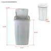 Mainstays 13 Gallon Trash Can, Plastic Swing Top Kitchen Trash