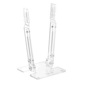 isMee Baggy Rack Holder for Food Prep Bag, No-hands Storage Holder for Ziplock Freezer Bags, Meal Planning, Adjustable Sandwich Bag Stand, (transparent)