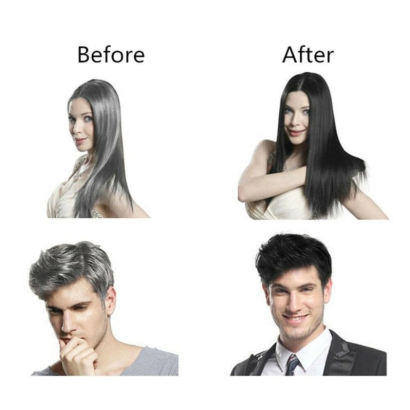 Black Hair Shampoo Instant Black Natural Ingredients Hair Dye Shampoo