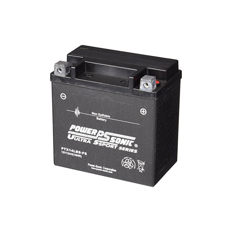 Power-Sonic (PTX14LBS-FS) Sealed Maintenance Free Powsersport Battery