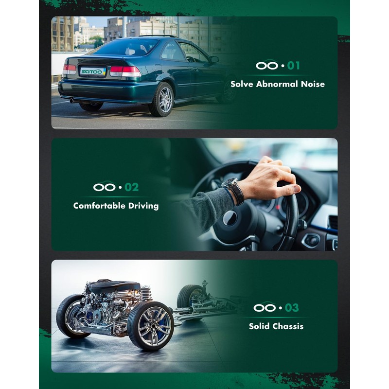 SCITOO Front Strut Tower Bar Suspension Replacement Red Fit for