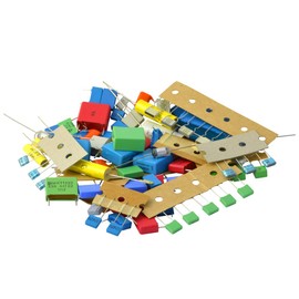 Kemo S052 Folienkondensatoren Set mit ca. 100 Stück. Gemischtes Sortiment, verschiedene Typen