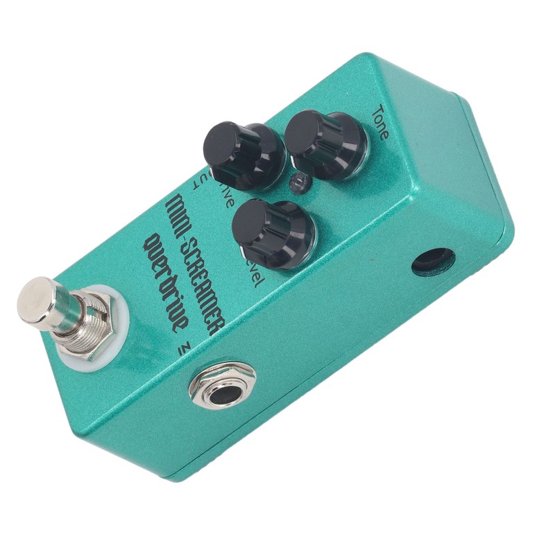 Overdrive Effect Pedal with Drive Level Tone Control Knobs Aluminum