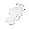 ORFOFE Stainless Steel Massaging Scraping Plate for Physical Therapy Treatment