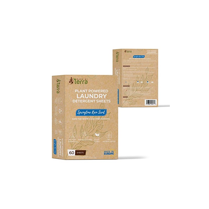 Laundry Detergent (Springtime Rain Scent, 60 Sheets Pack)