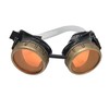 UMBRELLALABORATORY Steampunk Victorian Style Goggles with Neon Orange Spiral Diffraction
