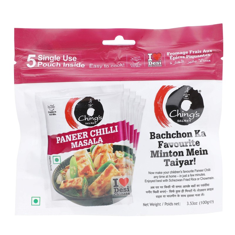 Ching's Secret Paneer Chilli Masala - 5 Single Use Pouch