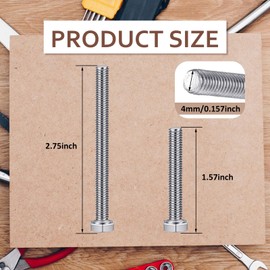 Tandefio 16 Pcs 304 Stainless Steel U Channel Sign Post Attachment Kit Sign Mounting Hardware Road Sign Hardware 2-3/4" and 1-1/2" Sign Post Mounting Bolts and Nuts for U Channel Post Accessories