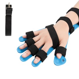 Resting Hand Splint for Stroke Support – Adjustable Finger Separator Brace for Spasticity & Contracture, Helps Prevent Finger Curling & Stiffness,Suitable for Adults, Elderly
