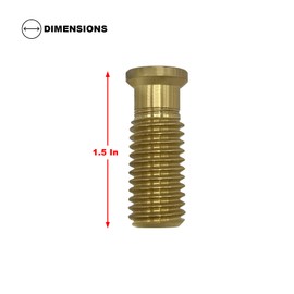 Poolzilla Pool Safety Cover 1 1/2" Extended Brass Screw for Anchor - 25 Pack