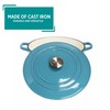 MIRRO 4.8qt Cast Iron Enamel Dutch Oven, Teal