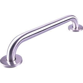 Aidapt Stainless Steel Bathroom Grab Bar,Brushed Steel Finish Rust Resistant Bath Shower Safety Handle Rail,Shower Aid for Disabled Elderly Children Mobility Living Aid,Concealed Cover Caps (450mm)