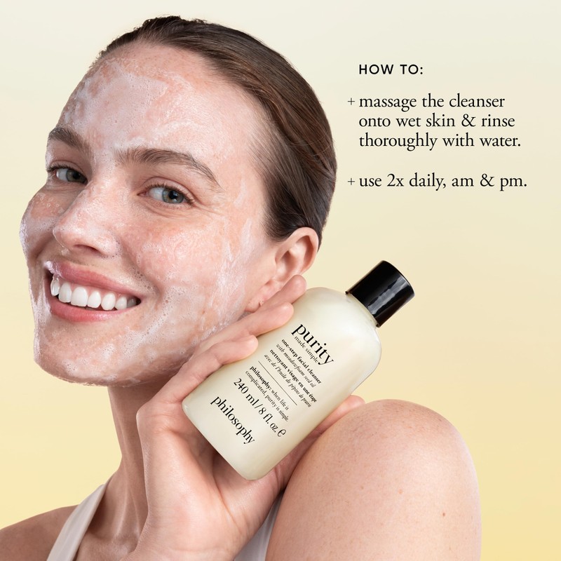 philosophy purity made simple facial cleanser 22 fl oz