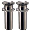 Grave Flower Garden Stainless Steel Inner Type with Brim Tube Diameter: 2.3 inches (58 mm) (Extra Large) Lower Brim Depth: 6.7 inches (170 mm), Set of 1 to 2 [N-58 (Extra Large)]