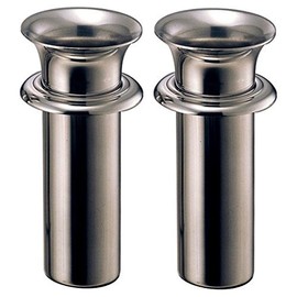 Grave Flower Garden Stainless Steel Inner Type with Brim Tube Diameter: 2.3 inches (58 mm) (Extra Large) Lower Brim Depth: 6.7 inches (170 mm), Set of 1 to 2 [N-58 (Extra Large)]