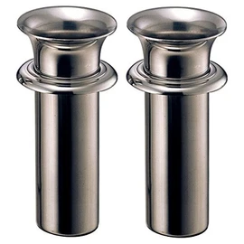 Grave Flower Garden Stainless Steel Inner Type with Brim Tube Diameter: 2.3 inches (58 mm) (Extra Large) Lower Brim Depth: 6.7 inches (170 mm), Set of 1 to 2 [N-58 (Extra Large)]