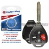 KeylessKing* Remote Key Fob Shell Pad Case for 2007 2008