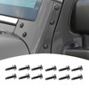 Jimen for Jeep Screws, 12PCS Windshield Frame Bolts & Hinge