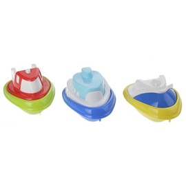Ecoiffier 174 Bath Toys Set of 3 Boats Assorted by Ecoiffier                                                                                          