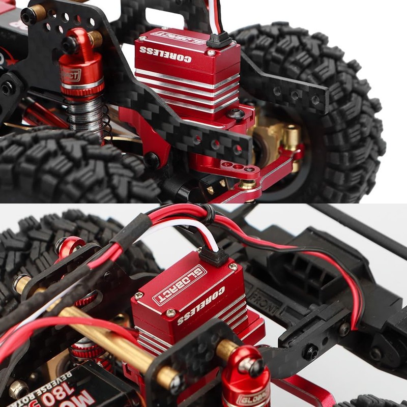 GLOBACT 9kg Metal Servo for TRX4M with Servo Arm High