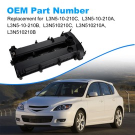 WATERWICH Engine Valve Cover Compatible with 2006-2009 Mazda 3 2.0L 2.3L Replacement for L3N5-10-210C, L3N5-10-210A, L3N5-10-210B