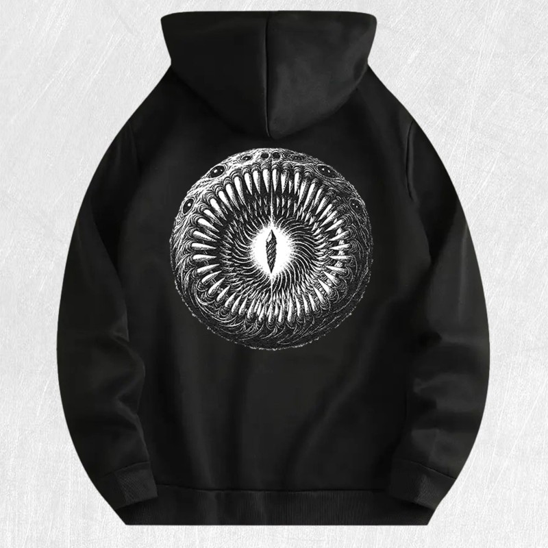 Occult Eye Graphic Hoodie 100% Cotton US Warehouse 7 ColorsColor: