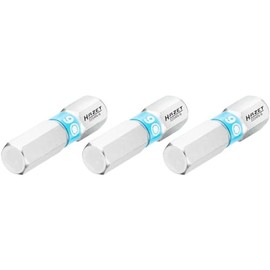 HAZET 6-2204N-6/3 Hexagonal Bit 6.3 (1/4 Inch) Internal Hexagonal Profile Pack of 3