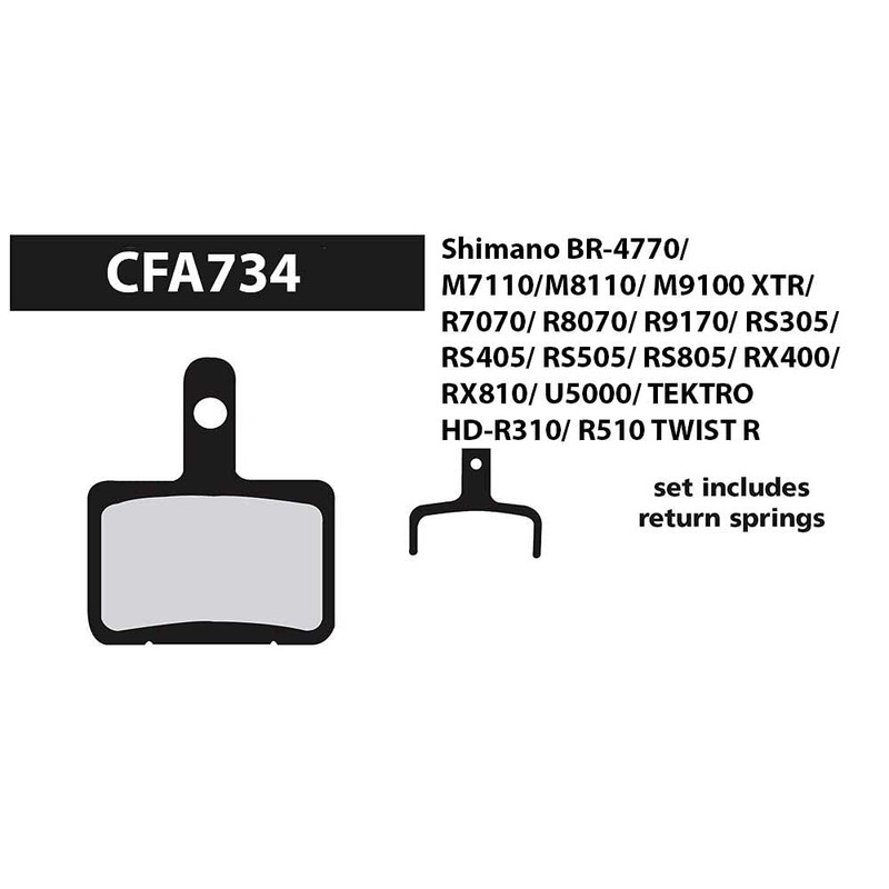 EBC Shimano Ultegra RS805/RS505 Disc Brake Pads, Green – Organic