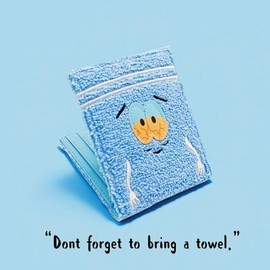 수건 천으로 놓은 애니메이션 패션 지갑 디자이너 맞춤형 ID 카드 홀더 Towel Fabric Placed Animation Fashion Designer Customized ID Card Holder [Blue]