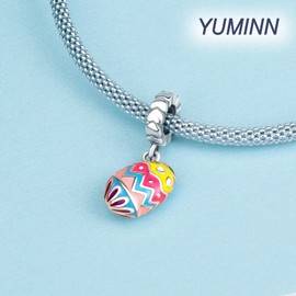 YUMINN Love and Heart Charms 925 Sterling Silver for Bracelets and Necklaces Pendant Beads Valentine's Day Mother's Day Jewellery Gifts for Women, Sterling Silver, Cubic Zirconia