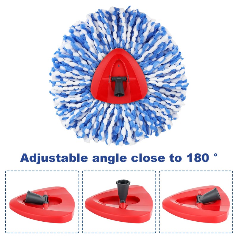 Sgizoku Mop Heads with Spin Mop Base Compatible with Viledar