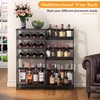 VASMIA Versatile Liquor Stand for Home Bar,Wine Rack Freestanding Floor,Mini
